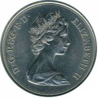 () Монета Великобритания 1972 год 25 нов пенсов ""  Медь-Никель  UNC